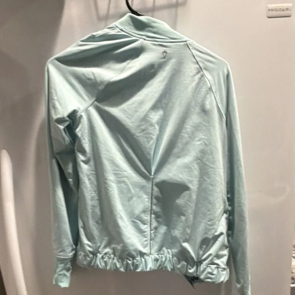 ivivva Light Blue Lightweight Zip Track Jacket Girls Activewear Yoga